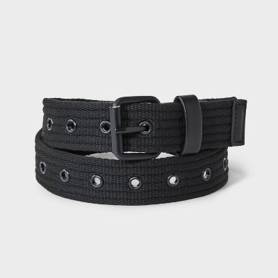 Boys' Webbed Belt with Grommets - Cat & Jack™ Black