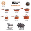 MasterChef MC3000 15 Pieces Champions Cookware Set Orange - 2 of 4