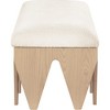 Meridian Furniture,Altair Velour Fur Fabric Bench - 4 of 4