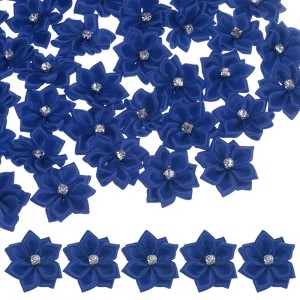 Unique Bargains Artificial Satin Rhinestone Mini Fabric Ribbons 1.2 Inch 150 Pcs - 1 of 4