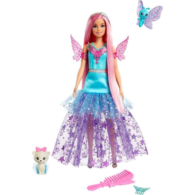 Barbie &#34;Malibu&#34; Doll with Two Fairytale Pets from Barbie A Touch of Magic, 1 of 8