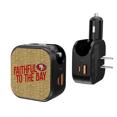 San Francisco 49ers 2024 Edition 18-Watt 2 in 1 USB A/C Charger