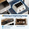 67.7" Industrial Microwave Stand with Shelves & Cabinet 6-Tier Kitchen Bakers Rack with Power Outlet - 4 of 4