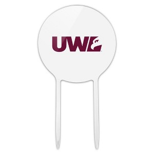 University of Wisconsin - La Crosse University Secondary Logo Acrylic Cake Topper Party Decoration for Wedding Anniversary Birthday Graduation - 1 of 4