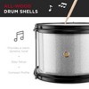 Best Choice Products Kids Beginner 3-Piece Drum, Musical Instrument Set w/ Sticks, Cushioned Stool, Drum Pedal - 3 of 4