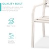 Best Choice Products Outdoor Steel Bench Garden Patio Porch Furniture w/ Floral Design Backrest - 4 of 4