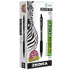 Zebra Pen Z-Grip Retractable Ballpoint Pen Medium Point Black Ink 12 Per Pack 3 Packs (ZEB22210-3) - 2 of 2