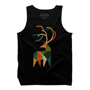 Men's Design By Humans Geometric deer By radiomode Tank Top - 1 of 2