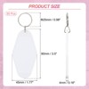 Unique Bargains Rhombus Retro DIY Crafts Blank Vintage Motel Keychain - 2 of 4