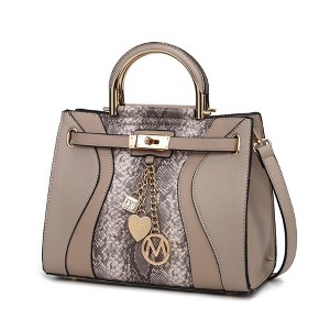 MKF Collection Cassia Snake embossed Vegan Leather Women’s Satchel Bag by Mia K - 1 of 4