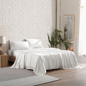 BrylaneHome 300 Thread Count Tencel; Lyocell Sateen Set - 1 of 2