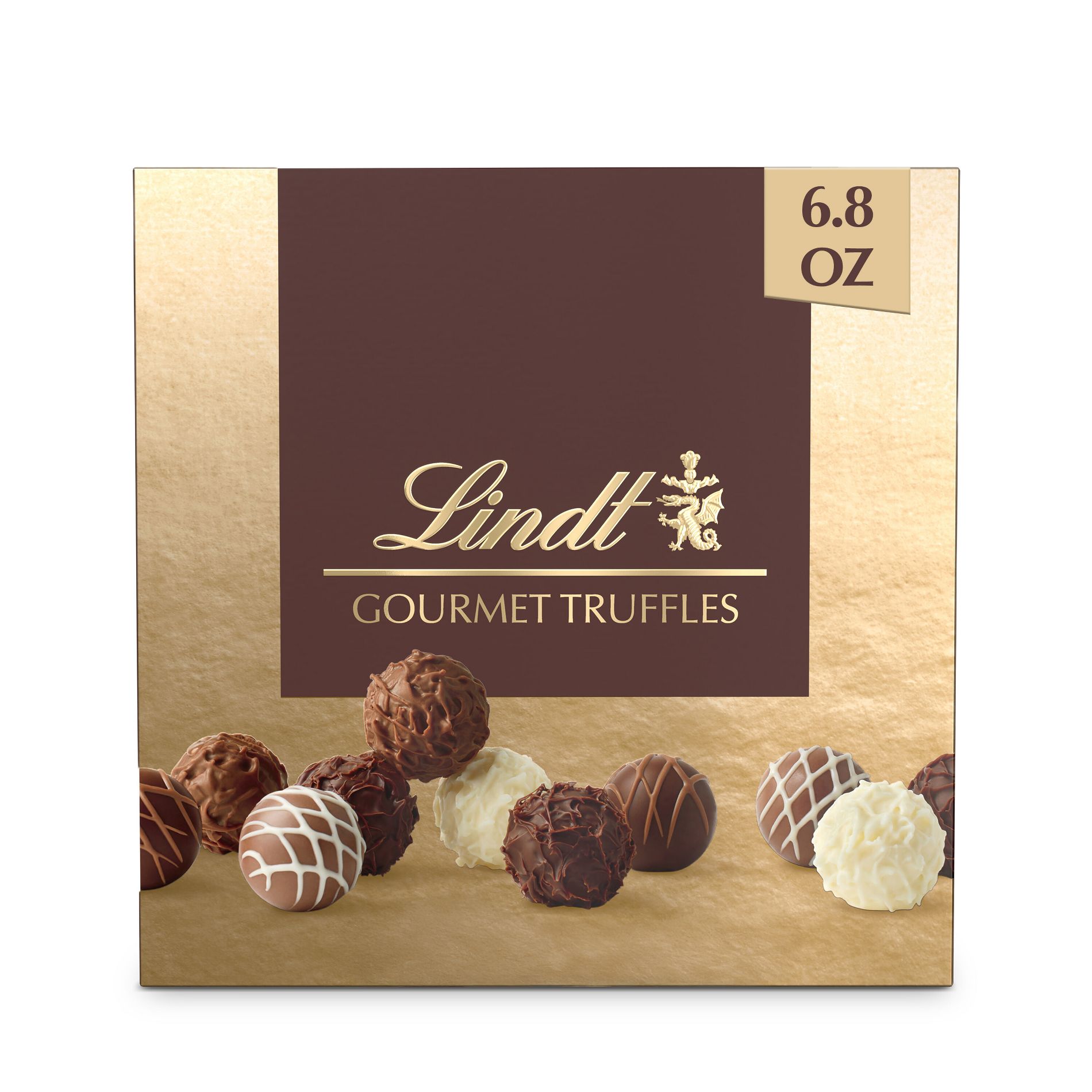 Lindt  Gourmet Chocolate Candy Truffles Gift Box - 6.8 oz.