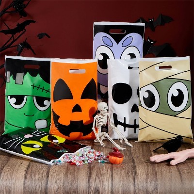 Joyfy 72pcs Halloween Goodie Bags for Treat or Treating,Gift Bags for Treats Snacks,Halloween Kids Party Favor Supplies,Classroom Gifts