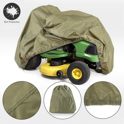 Universal Beige Waterproof Lawn Mower Cover with Elastic Hem
