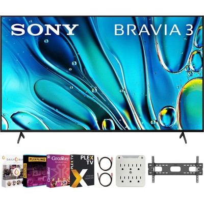Sony BRAVIA 3 K43S30 43" 4K HDR Smart LED TV (2024) with Movies Streaming Pack