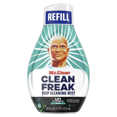 Mr. Clean Clean Freak All Purpose Cleaner Spray, Multi-Surface Cleaning, Unstopables, Refill, 16oz
