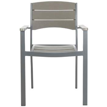 Gerhardt Stackable Chair (Set of 2) - Grey - Safavieh