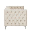 Modern 61 in.  Deep Dutch Velvet 2-Seater Loveseat with Iron Legs - Morden Fort - 4 of 4
