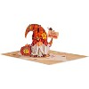 Paper Love 3D Pop-Up Greeting Card, Fall Gnome with Envelope and Note Tag - 5" x 7" - 4 of 4