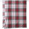 Lands' End Comfy Super Soft Cotton Flannel Plaid Duvet Bed Cover - 5oz - 2 of 4