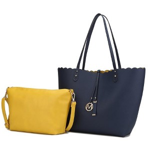 MKF Collection Amahia Women’s Reversible Shopper Tote Bag with Crossbody Pouch by Mia K - 1 of 4