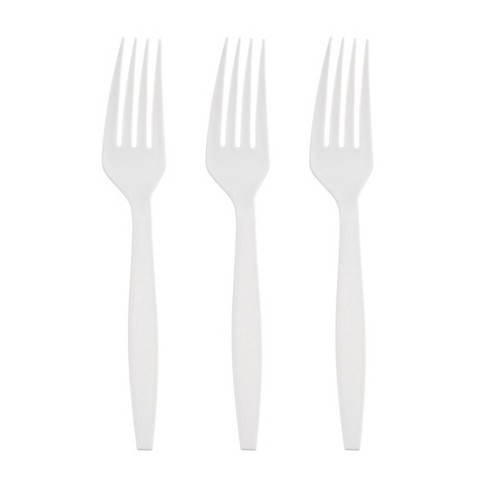 Smarty Had A Party White Plastic Disposable Forks (1000 Forks) : Target