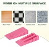 Unique Bargains ABS Anti-Slip Mini Size Wide Applications Door Stop 4 Pcs - 4 of 4
