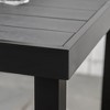 PAGED Outdoor Dining Table Rectangular Outdoor Patio Table with Faux Wood Tabletop for Backyard, Patio, Poolside - 2 of 4