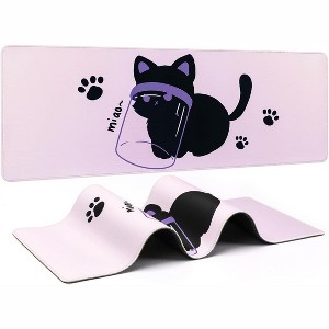 Wikineon Gaming Mouse Pad, Large Mouse Pad, Non-Slip 4mm Laptop Gaming Desk Pad, Waterproof Desk Pad for Gaming, Office and Home (31.49'' x 11.8'') - 1 of 4
