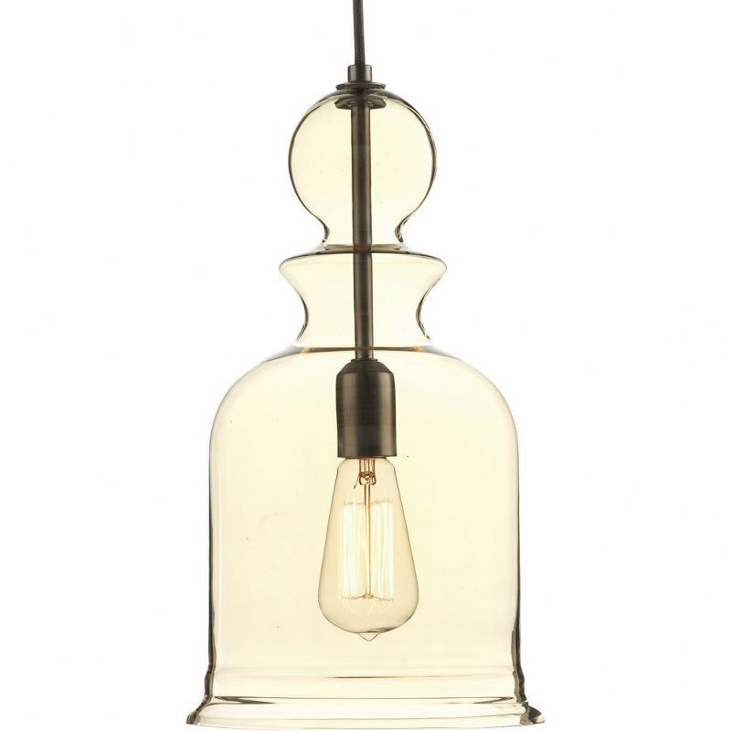 Progress Lighting, Staunton Collection, 1-Light Wall Sconce, Antique Bronze, Clear Glass Shade, 1 of 5
