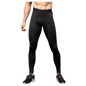 Anna-Kaci Active Men's Performance Leggings with Contoured Support Pouch and Seamless Fit for Training and Recovery - 1 of 4