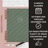 Altitude 2025-2026 15 Months Planner 8"x10" Monthly/Weekly Dark Sage - 2 of 4
