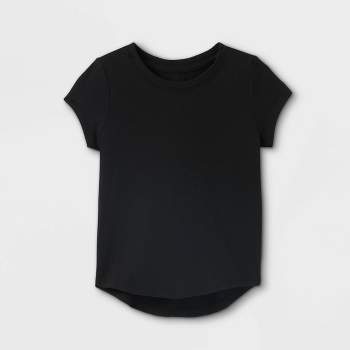 Toddler Girls' Solid Knit Short Sleeve T-Shirt - Cat & Jack™
