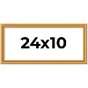 PosterPalooza | 24x10 Wood Antique Frame with UV Acrylic, 4 Finishes: Bronze, Gold, Silver, and Black - 2 of 4