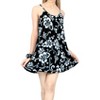 LA LEELA Women's Vacay Beach Summer Beachwear Dress Spaghetti Strap Nightshirts Slip Nighty - 3 of 4