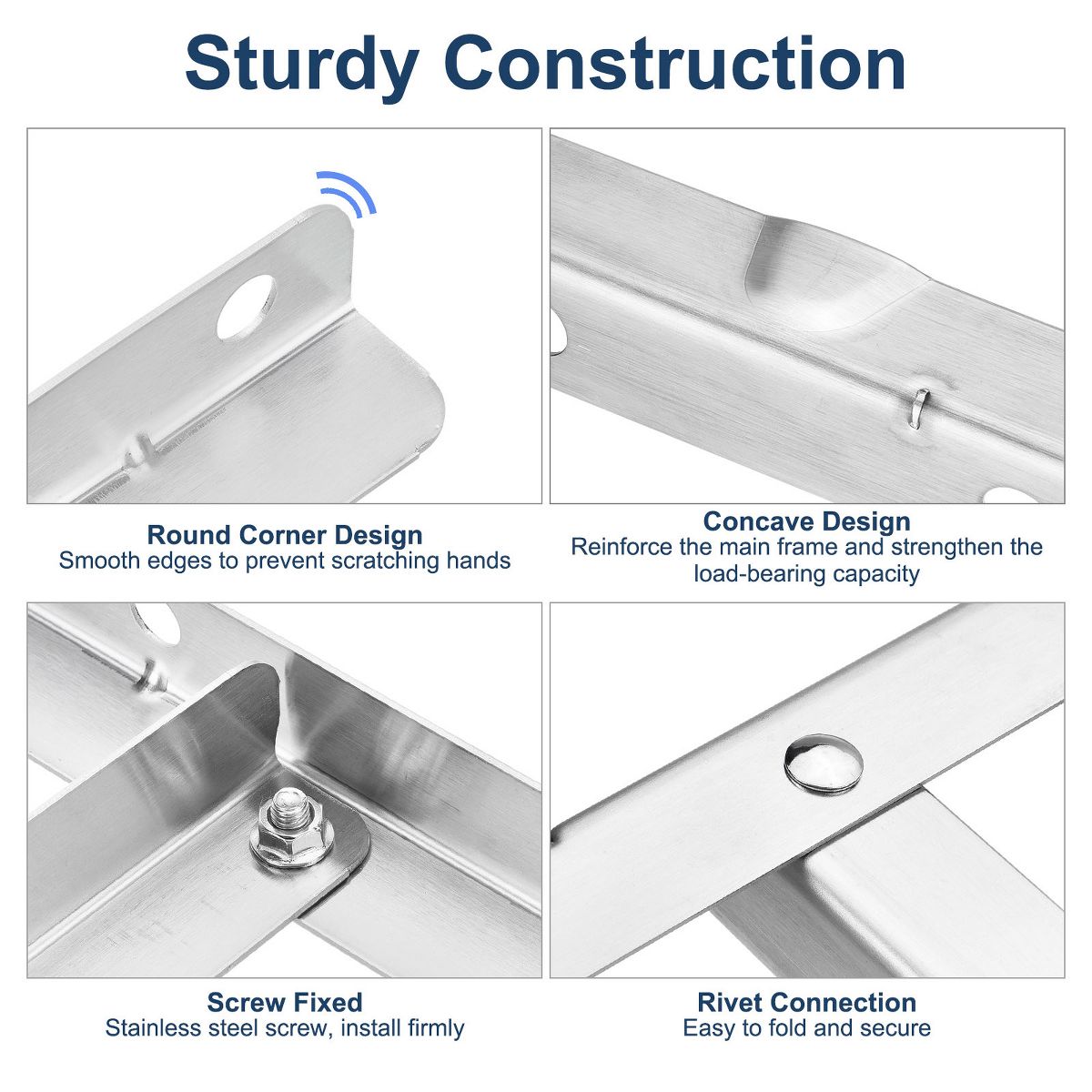 Unique Bargains Condenser Ductless AC Stainless Steel Split Wall Bracket - thumbnail 9