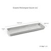 Ecopots Indoor/Outdoor Modern Plastic Rectangular Bruges Flower Pot Planter Saucer - 3 of 3