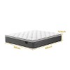 Itopfox Queen Mattress, Hybrid Pocketed Coil with Gel Memory Foam, Medium Firm Support for All Sleepers, CertiPUR-US Certified - 2 of 4