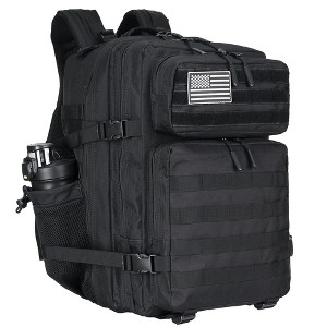 Generic 45L Tactical Assault Backpack 3 day assault pack with Molle Waterproof backpack Rucksack for Tactical Backpacks (Black) - 1 of 4