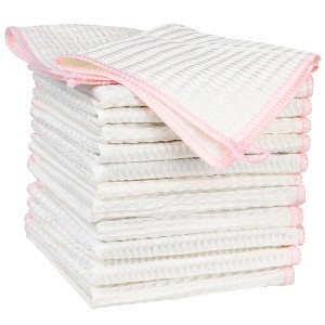 Unique Bargains Soft Reusable Absorbent Lint Free Lightweight Kitchen Towel 11" x 11" - 1 of 4