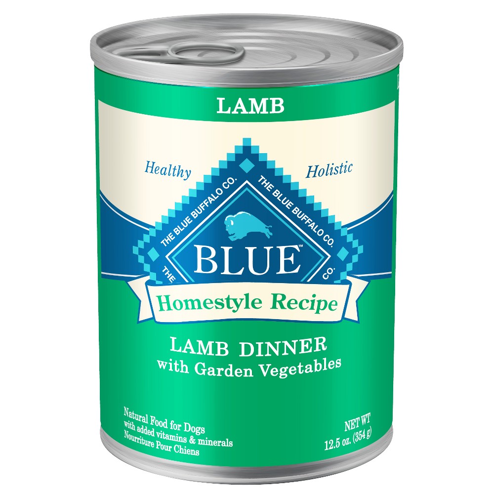 Photos - Dog Food Blue Buffalo Homestyle Recipe Natural Adult Wet  with Lamb Flavor 