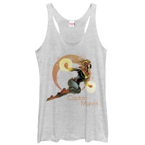 Women's Marvel Captain Flight Racerback Tank Top - 1 of 3