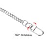 Unique Bargains Wallet Jeans Belt Handbag Nickel Plated Metal Chains with Keyring Clasps - 3 of 4