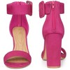Perphy Women's Open Toe Ankle Strap Block Heel Sandals - 2 of 4