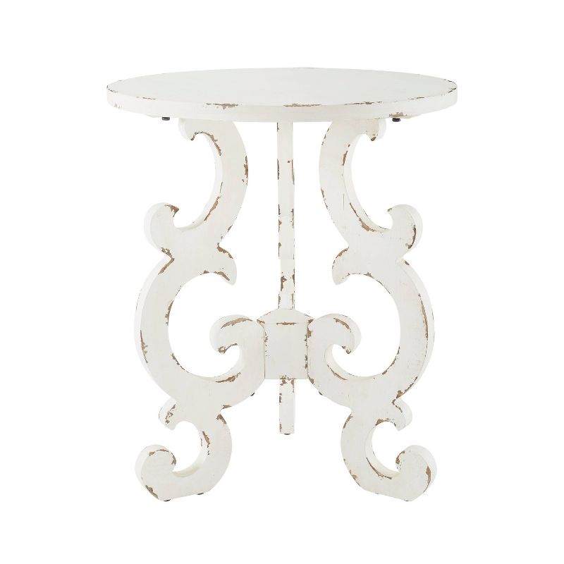 Christos Transitional End Table White - Powell, 1 of 10