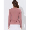 INSPIRE CHIC Women's Tie Front Long Sleeve Crop Ruffle Knit Cardigan Sweaters - 4 of 4