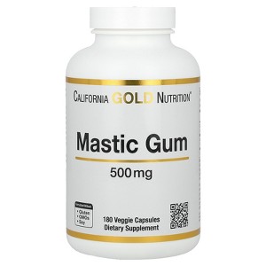 California Gold Nutrition Mastic Gum, 500 mg, 180 Veggie Capsules - 1 of 3