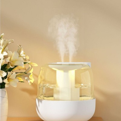 Humidifiers For Bedroom 4L 32H Runtime Top Fill Cool Mist Humidifier With Oil Diffuser Night Light For Home Baby Nursery
