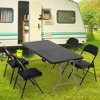 SUGIFT 5 ft Folding Table Fold-in-Half Plastic Table - 2 of 4