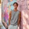 Dalix Ghost Embroidered Muscle Tank Cotton Soft Summer Mens - 3 of 4